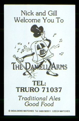 Matchbox Label Nick & Gill @ The Danell Arms Pub Truro Cornwall MP1504