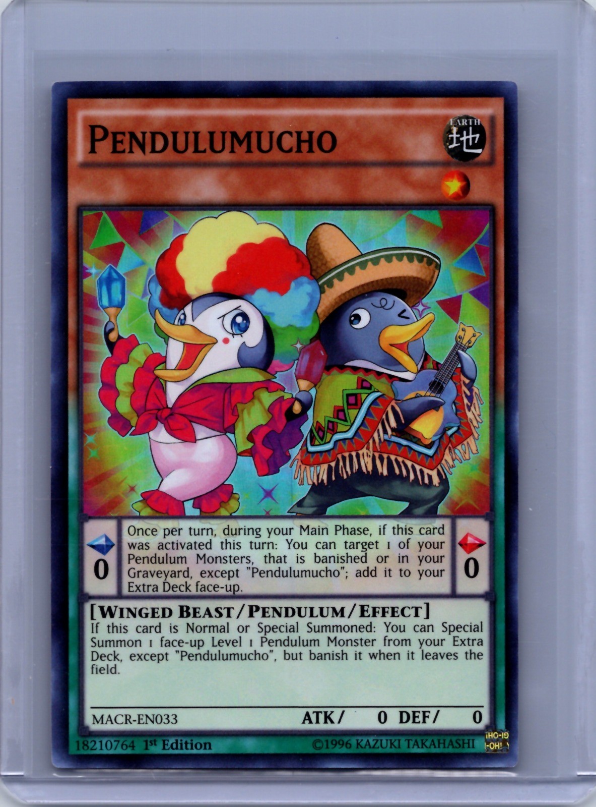 Pendulumucho 1st Edition Super Rare Maximum Crisis MACR-EN033 LP