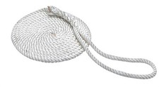 Seachoice 42571 White Nylon 3-Strand Twisted Dock Line 25 L ft. x 1/2 W in.