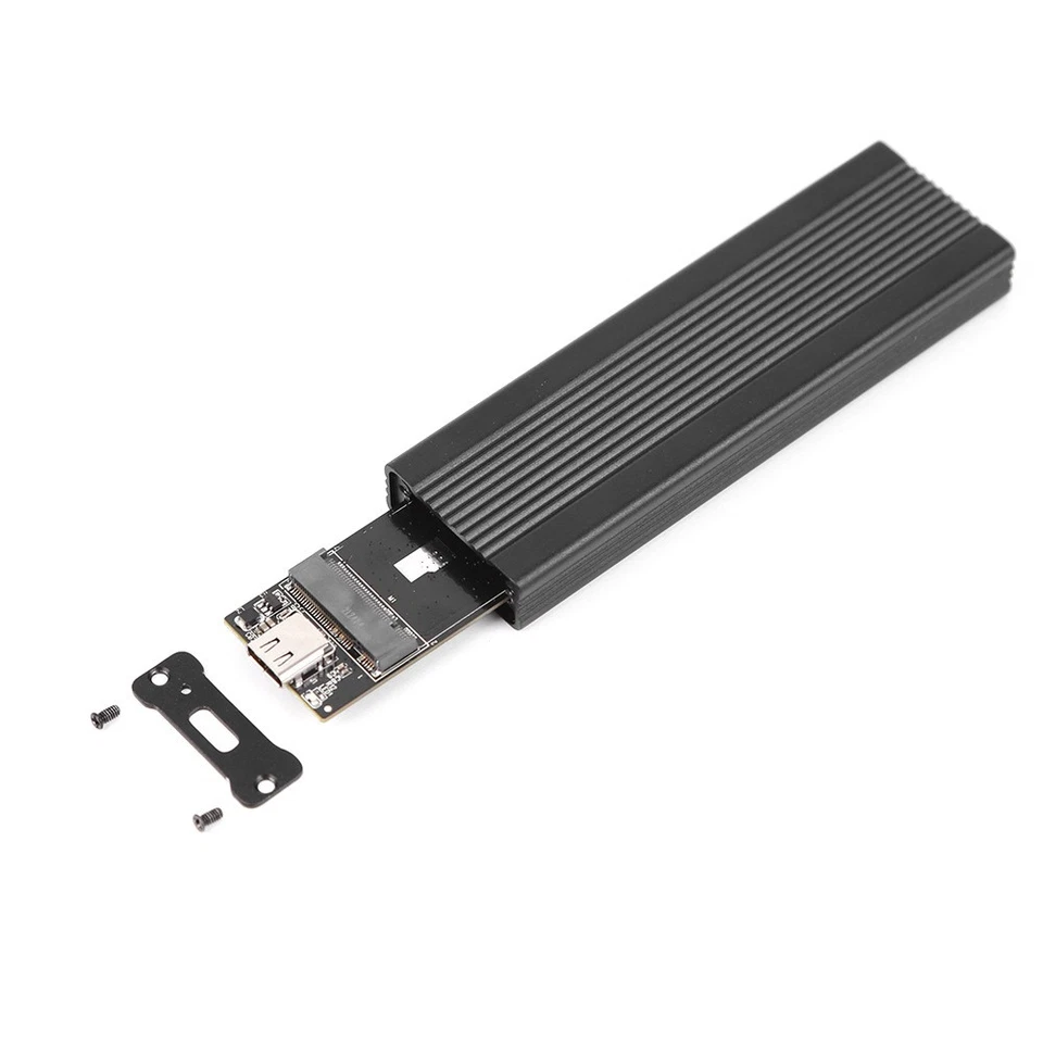 NVMe M.2 USB 3.2 SSD Enclosure Adapter 10Gbps NVME/NGFF for M-Key/M+B Key Black - Image 3 of 4