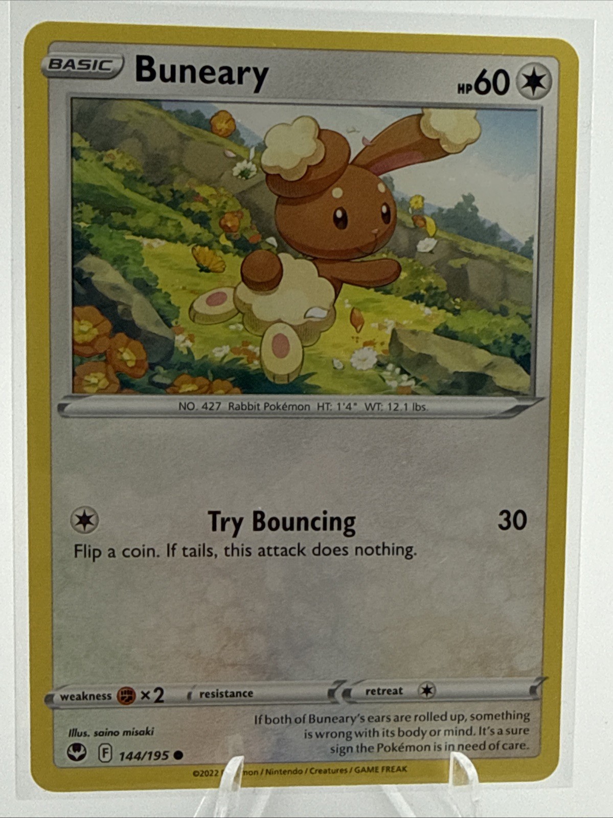 Buneary 144/195 Common Silver Tempest - Sword & Shield Pokemon Card TCG NM
