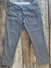 POLO RALPH LAUREN SLIM FIT CHINO PANTS GRAY MENS 36X30 EXCELLENT CONDITION