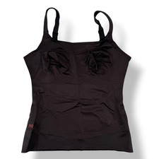 Ruby Ribbon Original Camisole Top Sz 46 Shapewear Solid Black Adjustable Cami