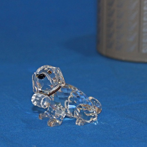 Swarovski Crystal Figurine, St Bernard Puppy, (201111) 1.5" MIB - Picture 4 of 4
