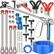 25PCS Airless Paint Sprayer Gun Kit, 3600PSI Airless Spray Gun with 50Ft and 4.9
