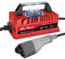 15 Amp Golf Cart Charger for 48 Volt EZGO RXV TXT Lead Acid Battery with Upgra