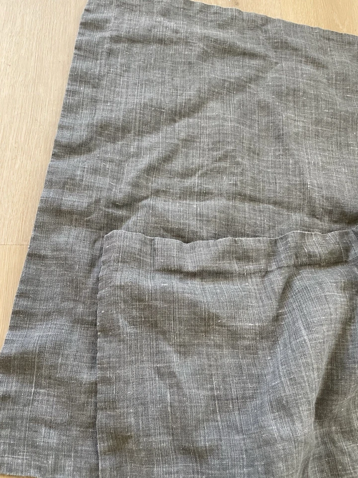 Pottery Barn бельгийские льняные королевские наволочки серые 21x37 набор из 2 - Изображение 3 из 4