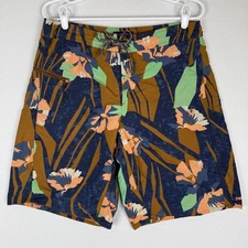 Patagonia Wavefarer Board Shorts Mens 32 Abstract Floral Beach Surf Swim Summer
