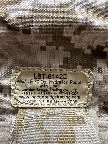 New London Bridge Trading LBT-6142D 70 Oz Hydration Pouch With Liner. AOR1 SOCOM - Picture 3 of 3