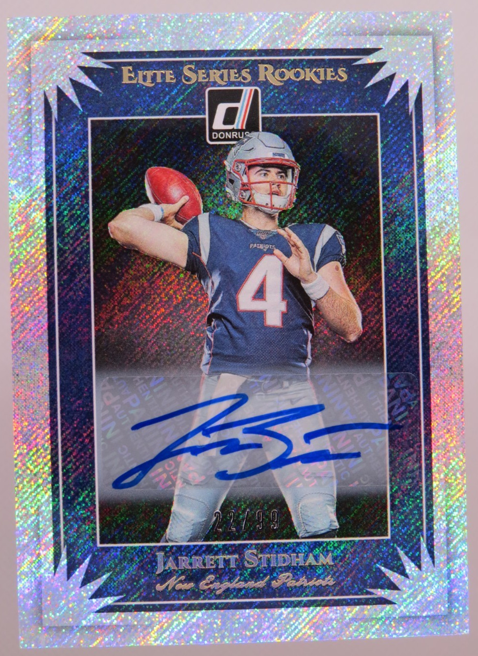 Jarrett Stidham Panini Donruss Elite Series Rookies #ESR7 Autograph