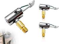 2 StüCk Autoventil Hebelstecker Air Chuck,Tragbarer Auto Reifen Ventil Luftpumpe