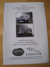 JAGUAR SNG BARRATT ENGLAND PARTS DISTRIBUTOR ADVERT A4 FILE 27