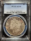 1888-S Dollar, Silver, Morgan Head, PCGS AU-55