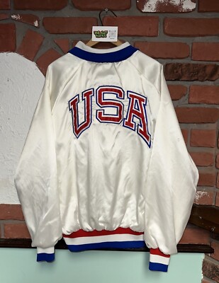 Vintage 1992 Artex Olympics USA Olympic Team Ray-Ban Satin Jacket