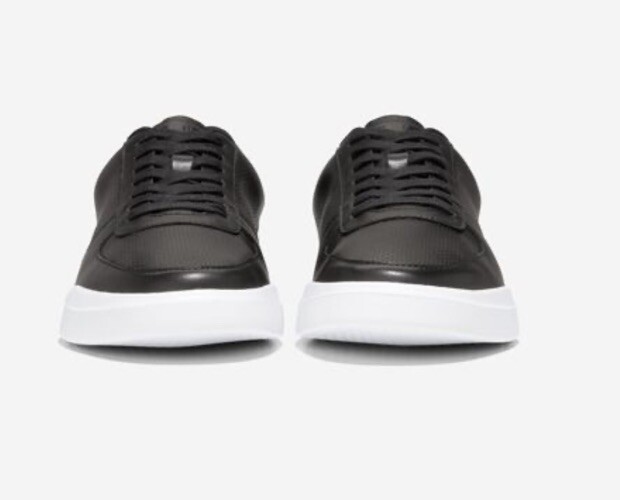 Men Cole Haan Grand Crosscourt Modern Perf Sneakers Leather Black ...