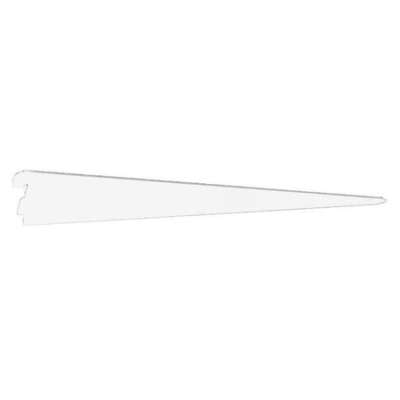 Zoro Select 0122-19Wt 19 In White Dual-Trak Shelf Bracket