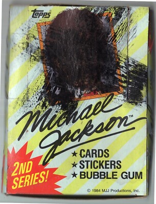 1984 Topps MICHAEL JACKSON photocards AND STICKERS 2ND Wax Box Trading 32 PACKS