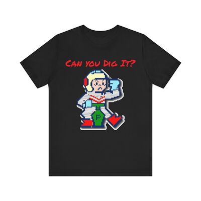 Dig Dug Arcade Character Can You Dig It Unisex Jersey Short Sleeve Tee