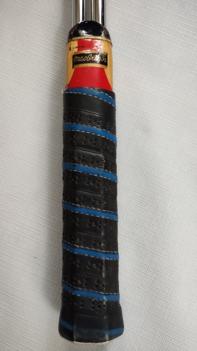 VINTAGE RARE RAQUETTE DE TENNIS MACGREGOR COURT TOURNOI-1 SUPER BOIS ET MÉTAL
