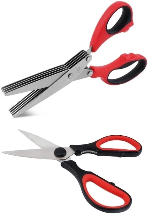 Herb Scissors & Kitchen Scissor Set - Multipurpose Stainless Steel 5 blades - Image 4 of 4