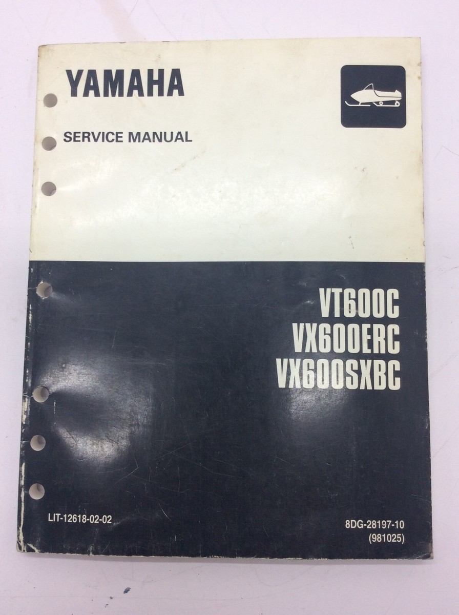 Yamaha Service Manual VT600C VX600ERC VX600SXBC OEM 8DG-28197-10