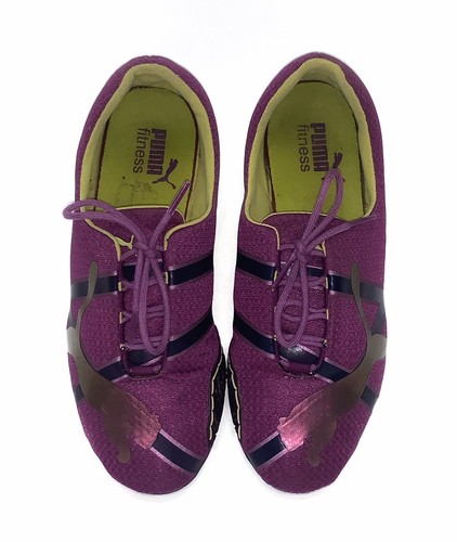 PUMA Fitness Women's Light Weight Sneakers Shoes- Purple/ Yellow- Sz: 7US