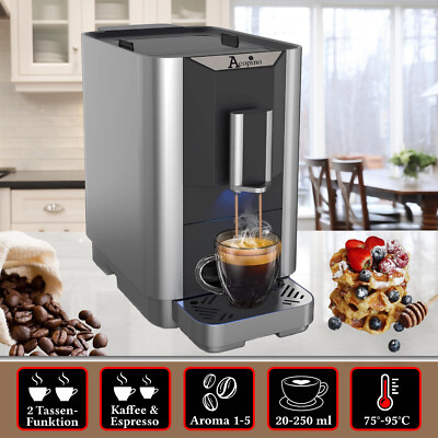 Acopino Venezia Kaffeevollautomat Espressomaschine One Touch anthrazit