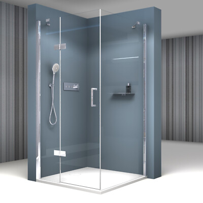 Duschkabine Dusche Duschabtrennung Duschwand 8 mm Nano ESG Klarglas NT403 L