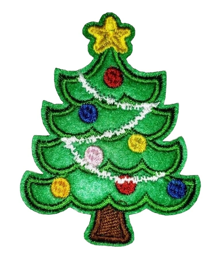 Cloth Holiday/Christmas Iron - On Sewing Patches