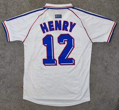 France FIFA World Cup Final 1998 Henry #12 Soccer Football France FIFA World Cup Final 1998 Henry #12 Soccer Football