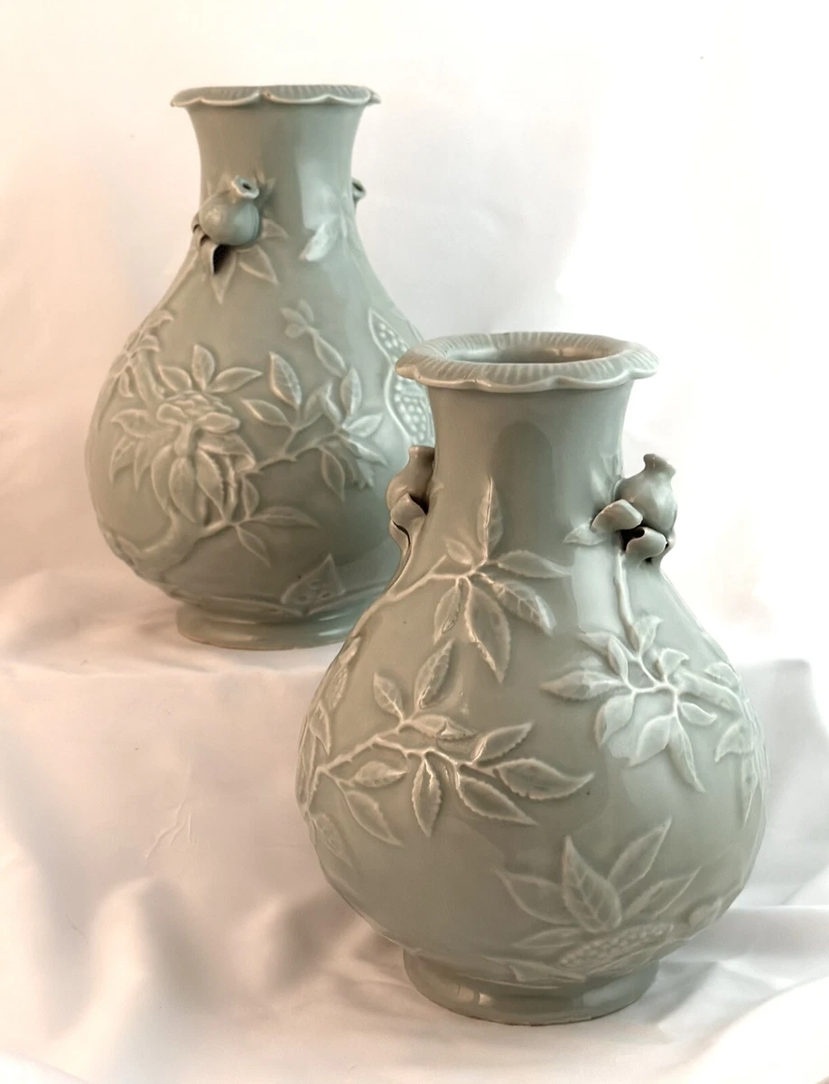 陶瓷绿色1900-1940 中国古董花瓶| eBay