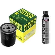 MANN-FILTER oil filter W 713/18 + LIQUI MOLY wax Tec 3721