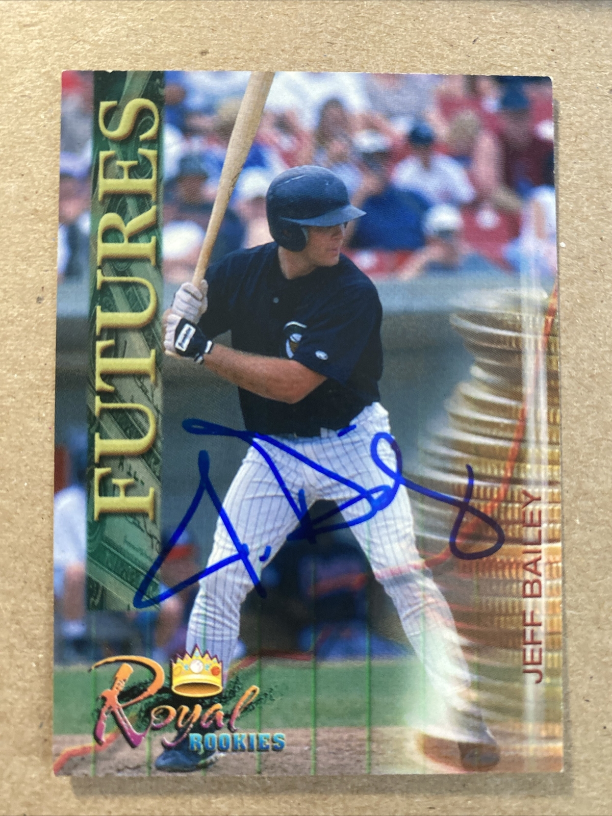 2000 Royal Rookies Futures #13 Jeff Bailey AUTOGRAPHED AUTO Card Florida Marlins