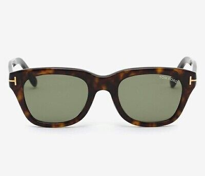 Tom Ford Snowdon TF237 52N 52/20 145.3 Dark Havana Green Sunglasses Bond