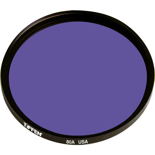 New Tiffen 55mm 80A Color Conversion Glass Filter MFR # 5580A - Afbeelding 1 van 6