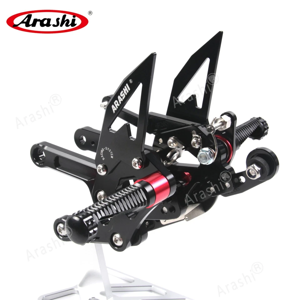 Para Yamaha YZF R6 YZF-R6 2006-2016 Arashi Reposapiés Ajustable Pedal Foto 3 de 4