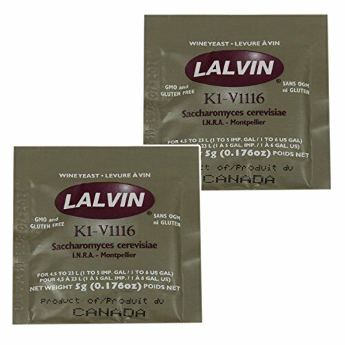 Lalvin K1-V1116 Wine Yeast - 2 Pack