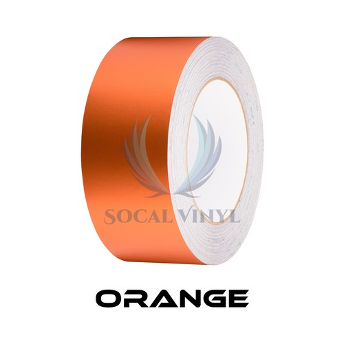 Satin Chrome Metallic Matte Racing Stripes Vinyl Wrap Rally Sticker 10/20 Long - Picture 16 of 22