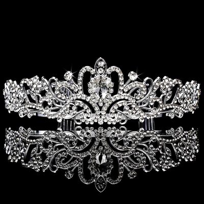 Princess Crown Tiara Queen Crowns for Women Tiaras Little Girls 05-Silver 