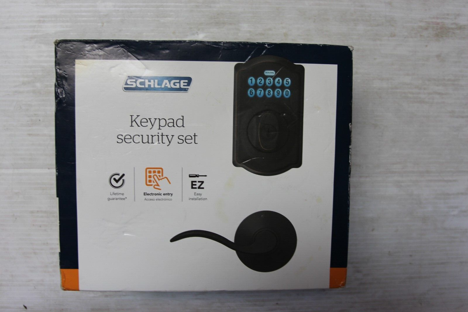 Smart Camelot Electronic Deadbolt Lock with Stylish Accent Lever - 1002833295  