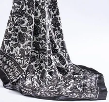 Wild Rag Scarf Western Cowboy Buckaroo Scarves Bandana Paisley Silky  35"