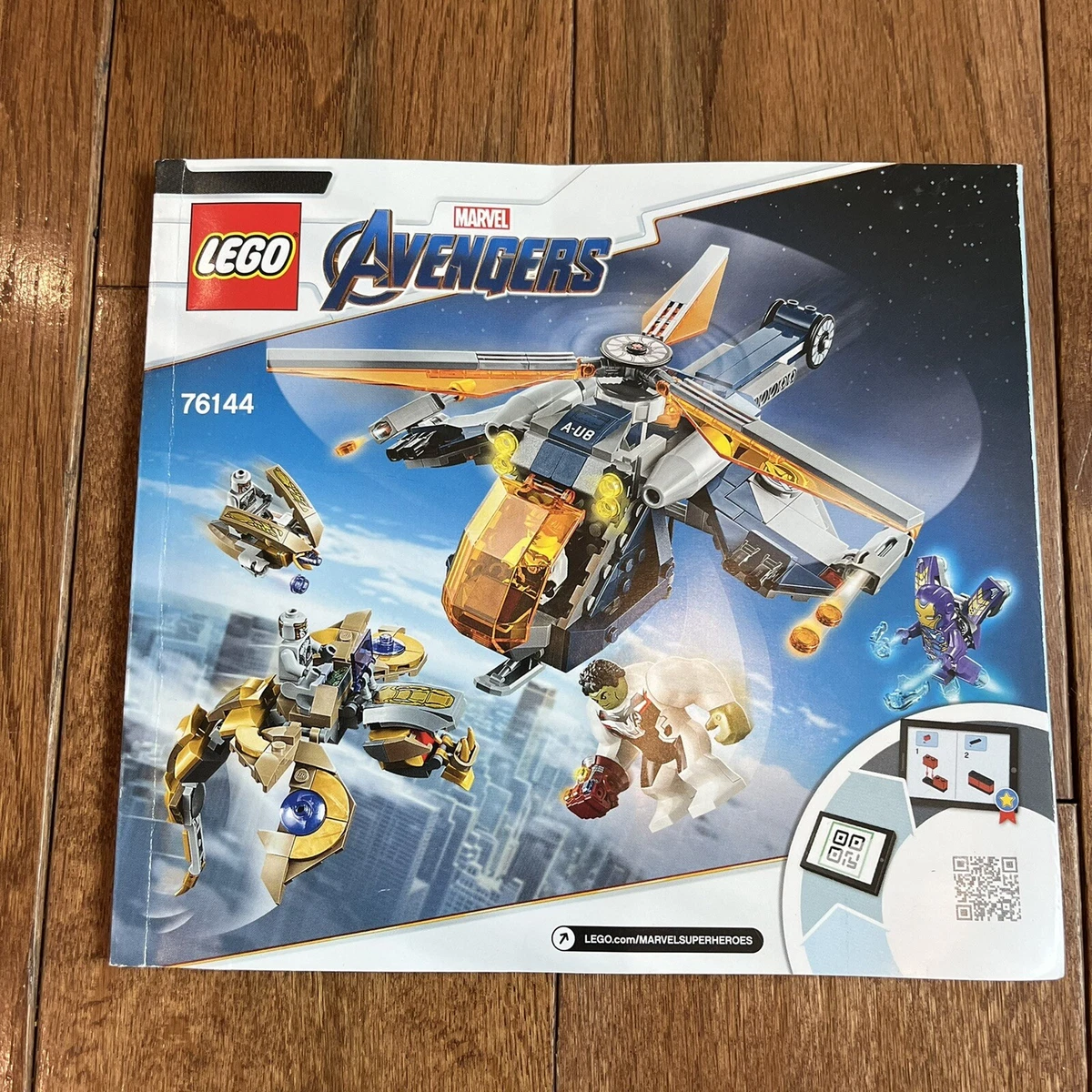 LEGO Marvel AVENGERS HELICOPTER Black Widow Minifigure Instructions 76144