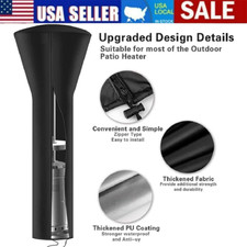 Patio Heater Cover Waterproof Standup Round Tall Heater Cover with Zipper 89''H