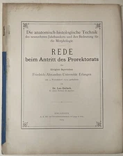 Friedrich Alexander University, morphology, anatomy, medicine, Dr. Leo Gerlach