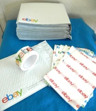 SHIP with STYLE!  Ebay Shipping 9.5 x 11 Bubble Mailers 20 pak/Tape/Tissue-41 pc