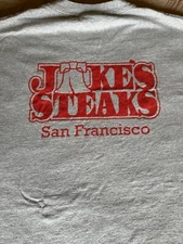 Phillies /Jakes Steaks San Francisco gray t-shirt XL, C Port & Co Phillies front