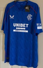 Chemise authentique Rangers Home, 💯 % authentique Castore neuve avec étiquette. Taille XL