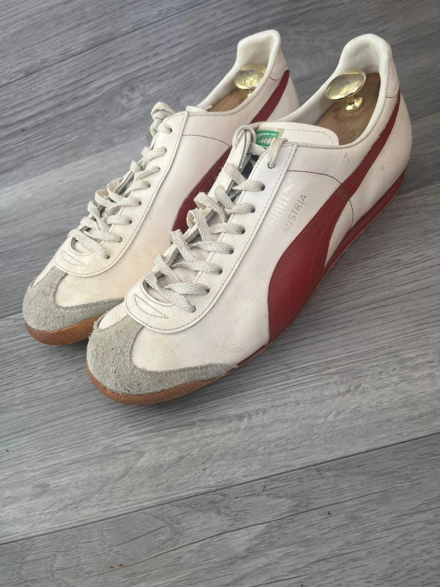 Preços baixos em PUMA Couro Branco Vintage de Roupas, Calçados e