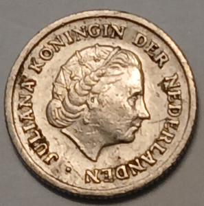 1958 Netherlands 10 Cents - Circulated