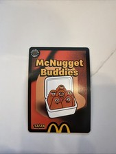 McDonald’s Cards McNugget Buddies Unredeemed 6 Free Nuggets